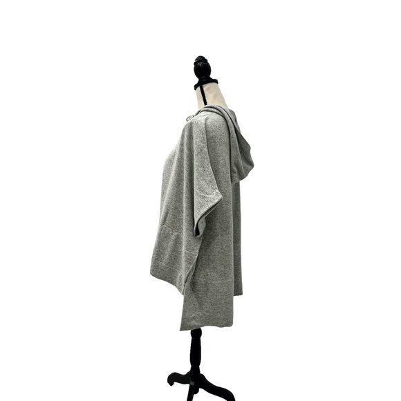 DIANE VON FURSTENBERG GRAY HOODED HIGH LOW KAIYO CARDIGAN SWEATER - Picture 8 of 16
